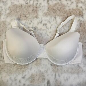 Vanity Fair Bra‎ White 40DD Underwire Full Figure Back Smoothing Lace 76382